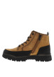Thumbnail Bottines camel à talon décroché bas pourvues de lacets et d'un zip latéral - Image 3