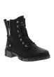 Thumbnail Bottines noires à talon décroché bas pourvues de lacets et d'un zip latéral - Image 2