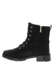 Thumbnail Bottines noires à talon décroché bas pourvues de lacets et d'un zip latéral - Image 3