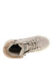 Thumbnail Baskets montantes beiges à talon plat pourvues de lacets et d'un zip latéral - Image 5