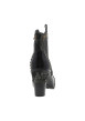 Thumbnail Boots noir à talon décroché haut ornées de différentes matières et de rivets - Image 4
