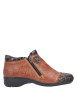 Thumbnail Bottines en cuir brunes léopard pourvues d'un talon à décroché bas