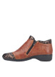 Thumbnail Bottines en cuir brunes léopard pourvues d'un talon à décroché bas - Image 3