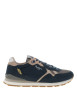 Thumbnail Baskets running Brit Boost bleu marine à talon plat munies de lacets et du logo