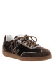 Thumbnail Tennis Aura Initials brun à talon plat munies de lacets ronds bicolores - Image 2