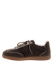 Thumbnail Tennis Aura Initials brun à talon plat munies de lacets ronds bicolores - Image 3