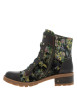 Thumbnail Bottines en cuir vertes à talon décroché bas pourvues d'un zip latéral - Image 3