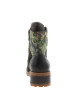 Thumbnail Bottines en cuir vertes à talon décroché bas pourvues d'un zip latéral - Image 4