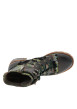 Thumbnail Bottines en cuir vertes à talon décroché bas pourvues d'un zip latéral - Image 5