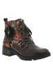Thumbnail Bottines en cuir multicolores à talon décroché moyen pourvues d'un zip latéral - Image 2