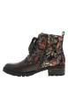 Thumbnail Bottines en cuir multicolores à talon décroché moyen pourvues d'un zip latéral - Image 3