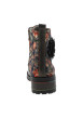 Thumbnail Bottines en cuir multicolores à talon décroché moyen pourvues d'un zip latéral - Image 4