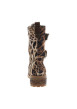 Thumbnail Bottines en cuir léopard à talon décroché moyen pourvues d'un zip latéral - Image 4
