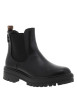 Thumbnail Bottines Pavina noires à talon décroché bas pourvues de soufflets élastiqués - Image 2