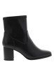 Thumbnail Boots noir avec un talon décroché moyen munies d'un zip latéral