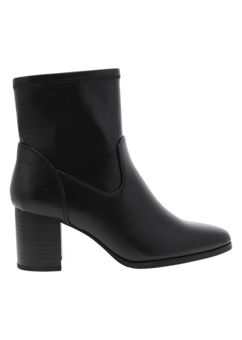 Boots noir avec un talon décroché moyen munies d'un zip latéral
