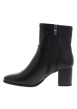 Thumbnail Boots noir avec un talon décroché moyen munies d'un zip latéral - Image 3