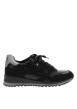 Thumbnail Baskets running noir vernies à talon plat dotées de lacets et d'un zip latéral