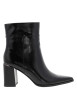 Thumbnail Bottines vernies noires à talon décroché haut pourvues d'un zip latéral