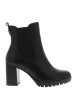 Thumbnail Boots noires avec un talon décroché haut et deux soufflets élastiqués