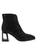 Thumbnail Boots en cuir noir à talon décroché haut munies d'un zip latéral