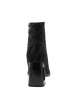 Thumbnail Boots en cuir noir à talon décroché haut munies d'un zip latéral - Image 4