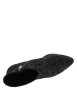 Thumbnail Boots en cuir noir à talon décroché haut munies d'un zip latéral - Image 5