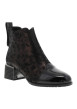 Thumbnail Boots en cuir bronze à talon moyen bout brillant et fermeture zippée latérale - Image 2