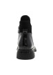 Thumbnail Boots en cuir noir vernies à talon décroché bas munies d'un zip - Image 4