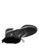 Thumbnail Boots en cuir noir à talon décroché moyen dotées de 2 zips de fermeture - Image 5