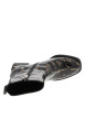 Thumbnail Boots en cuir noir à talon décroché moyen et zip latéral doté d'une languette - Image 5