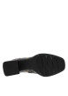 Thumbnail Boots en cuir noir à talon décroché moyen et zip latéral doté d'une languette - Image 6