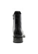 Thumbnail Boots en cuir noir vernies à talon décroché bas et à zip latéral - Image 4