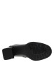 Thumbnail Boots en cuir noir vernies à talon décroché haut et motifs dorés - Image 6