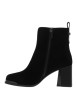 Thumbnail Boots en cuir noir à talon décroché haut dotées d'un zip latéral - Image 3