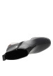 Thumbnail Boots en cuir noir à talon décroché haut dotées d'un zip et d'une languette - Image 5