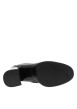 Thumbnail Boots en cuir noir à talon décroché haut dotées d'un zip et d'une languette - Image 6