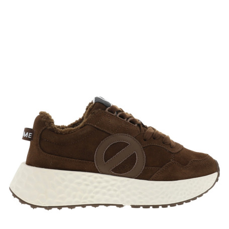 Baskets Carter Jogger en cuir marron à talon...