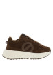 Thumbnail Baskets Carter Jogger en cuir marron à talon compensé bas pourvues de lacets