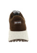 Thumbnail Baskets Carter Jogger en cuir marron à talon compensé bas pourvues de lacets - Image 4