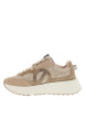 Thumbnail Baskets Carter Jogger en cuir beiges à talon compensé bas pourvues de lacets - Image 3