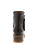 Thumbnail Boots en cuir moka à talon décroché moyen dotées d'un zip latéral - Image 4