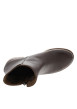 Thumbnail Boots en cuir moka à talon décroché moyen dotées d'un zip latéral - Image 5