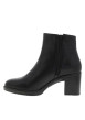 Thumbnail Boots en cuir noir à talon décroché haut dotées d'un zip latéral de fermeture - Image 3