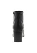 Thumbnail Boots en cuir noir à talon décroché haut dotées d'un zip latéral de fermeture - Image 4