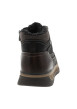 Thumbnail Bottines noir à talon plat dotées de lacets et d'un zip latéral - Image 4