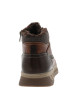 Thumbnail Bottines brun à talon plat munies de lacets et d'un zip latéral - Image 4