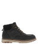 Thumbnail Bottines charbon à talon plat munies de lacets et d'un zip latéral