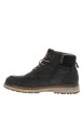 Thumbnail Bottines charbon à talon plat munies de lacets et d'un zip latéral - Image 3