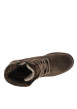 Thumbnail Bottines brunes en tissu et cuir à fermeture par zip et lacets ronds - Image 5